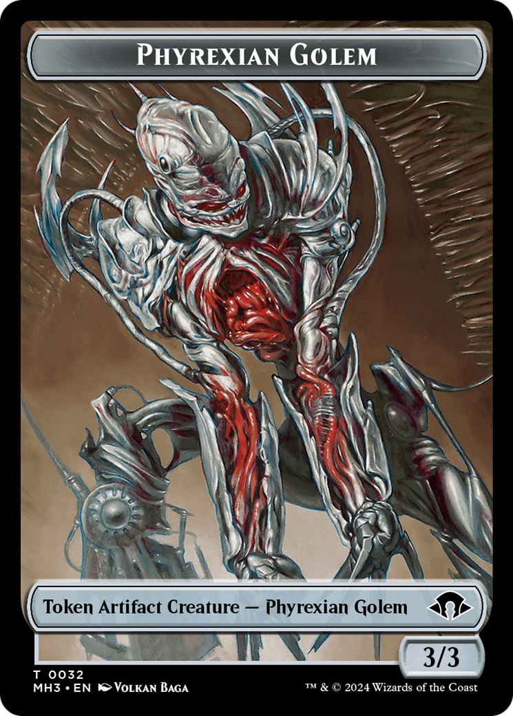 Phyrexian Golem Token [Modern Horizons 3 Tokens] | The CG Realm