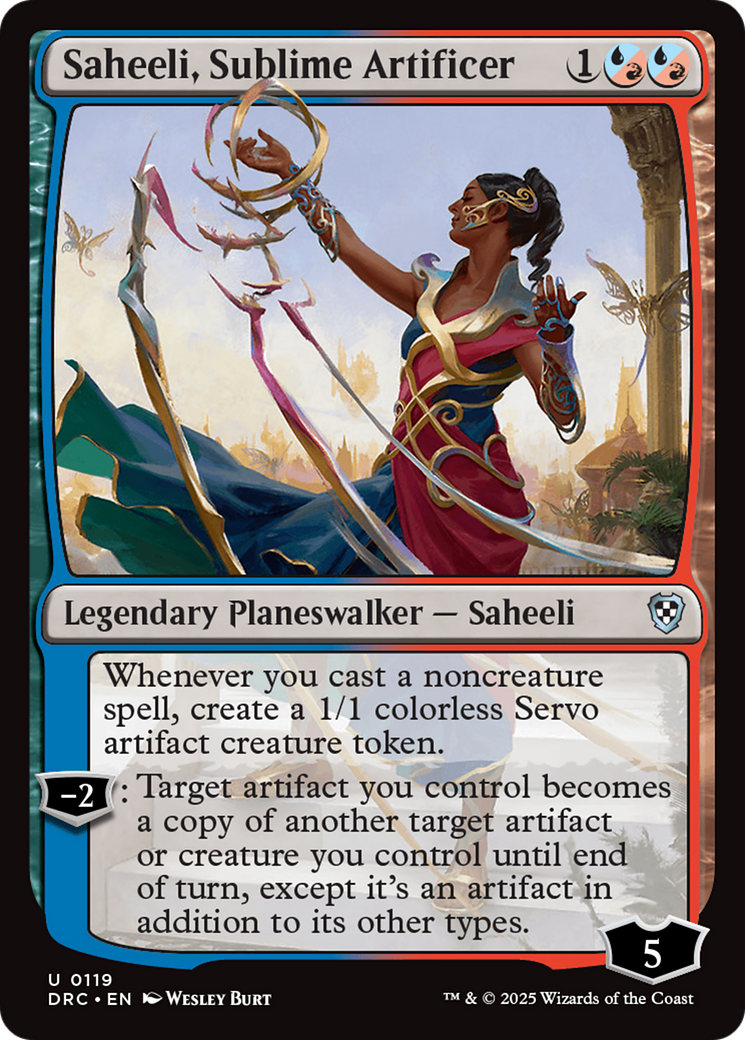 Saheeli, Sublime Artificer [Aetherdrift Commander] | The CG Realm