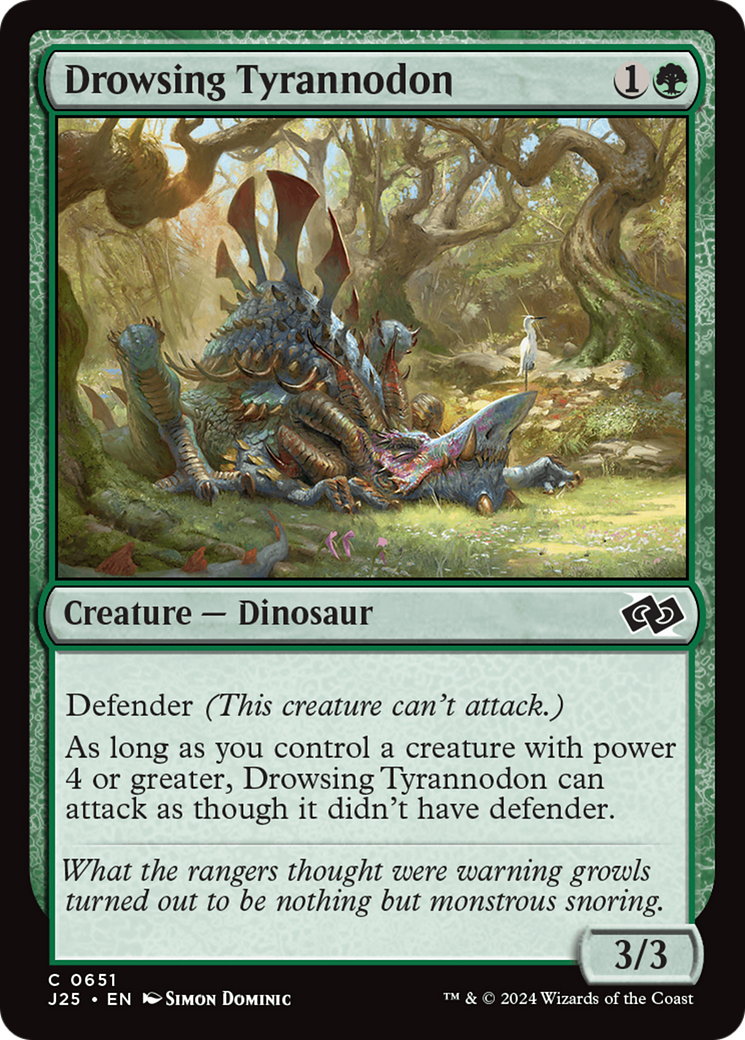 Drowsing Tyrannodon [Foundations Jumpstart] | The CG Realm