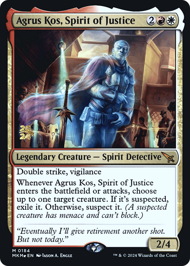 Agrus Kos, Spirit of Justice [Murders at Karlov Manor Prerelease Promos] | The CG Realm