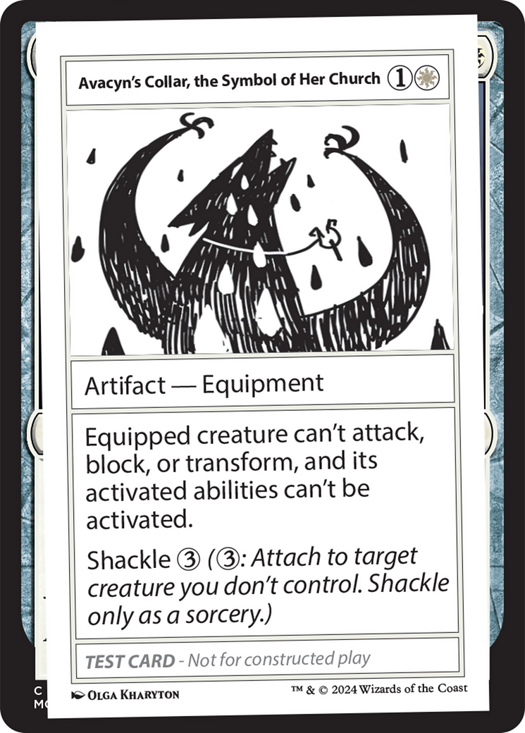 Avacyn's Collar, the Symbol of Her Church [Mystery Booster 2 Playtest Cards] | The CG Realm