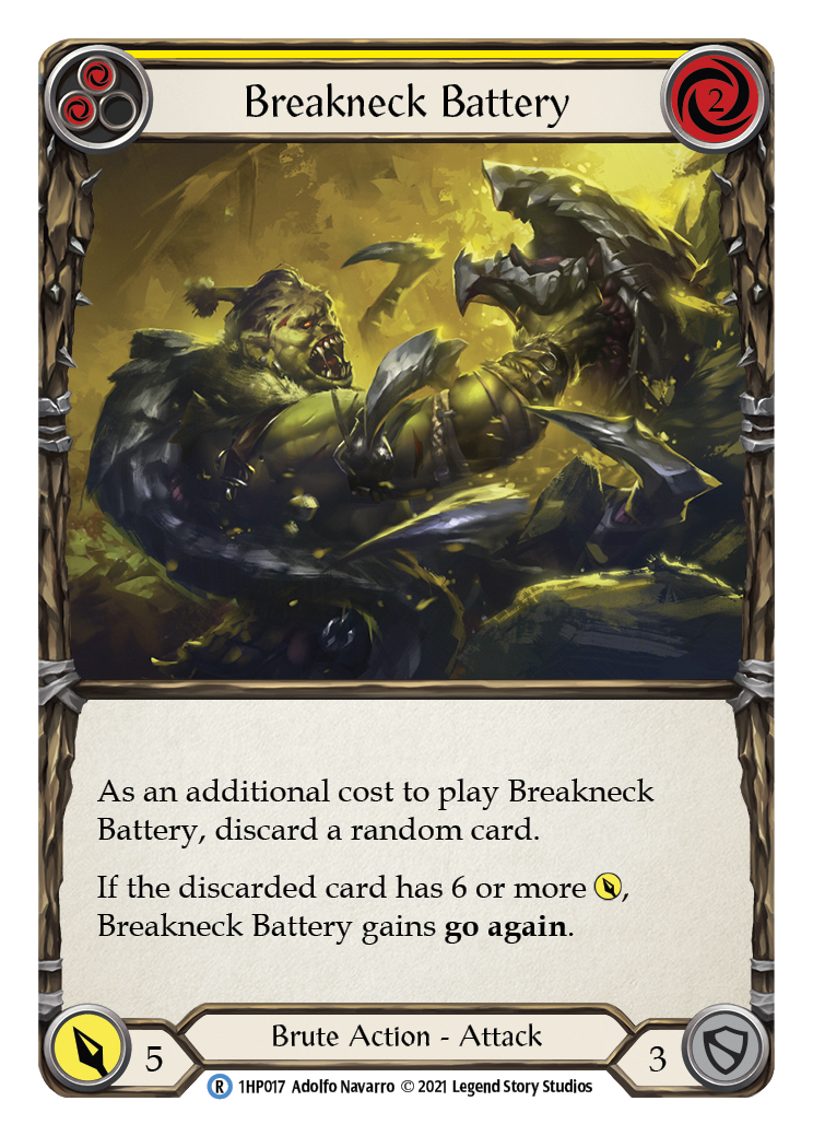 Breakneck Battery (Yellow) [1HP017] (History Pack 1) | The CG Realm