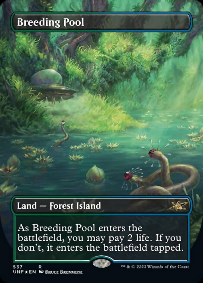 Breeding Pool (Borderless) (Galaxy Foil) [Unfinity] | The CG Realm