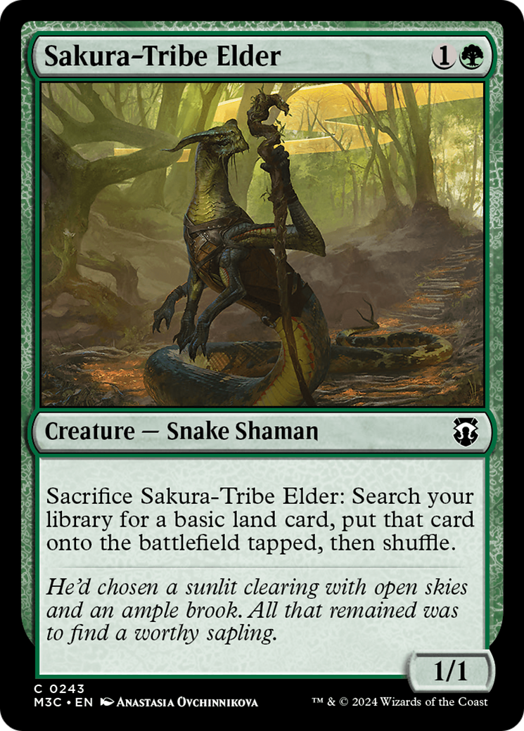 Sakura-Tribe Elder (Ripple Foil) [Modern Horizons 3 Commander] | The CG Realm