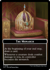 The Monarch // Dinosaur Double-Sided Token [The Lost Caverns of Ixalan Commander Tokens] | The CG Realm