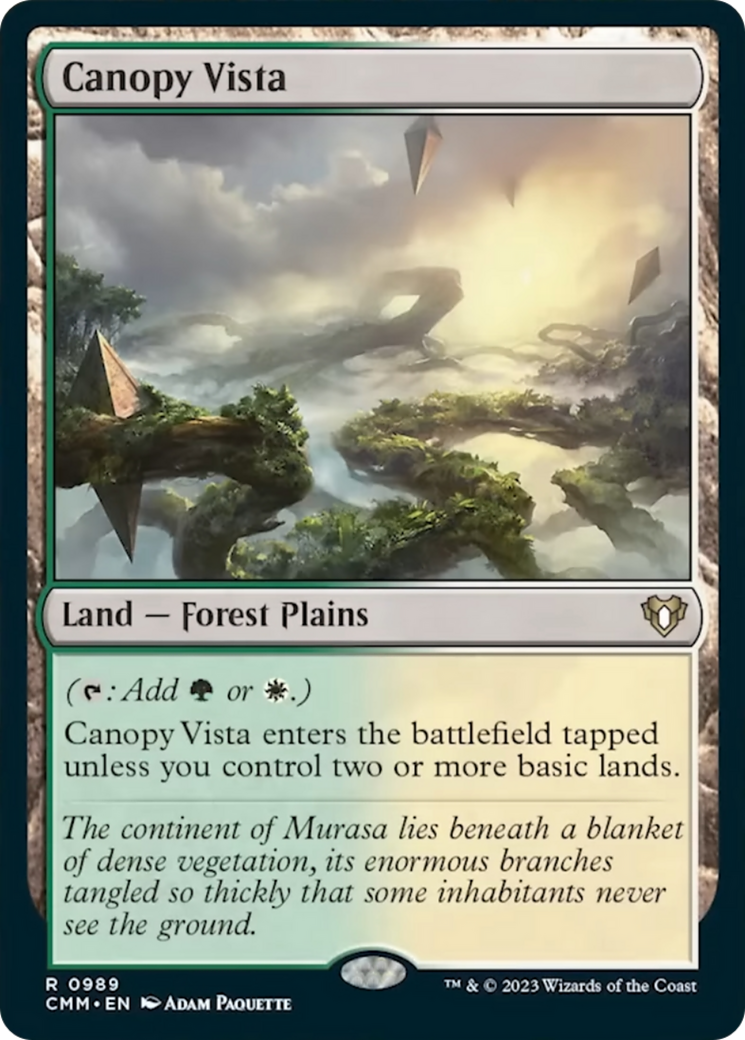 Canopy Vista [Commander Masters] | The CG Realm