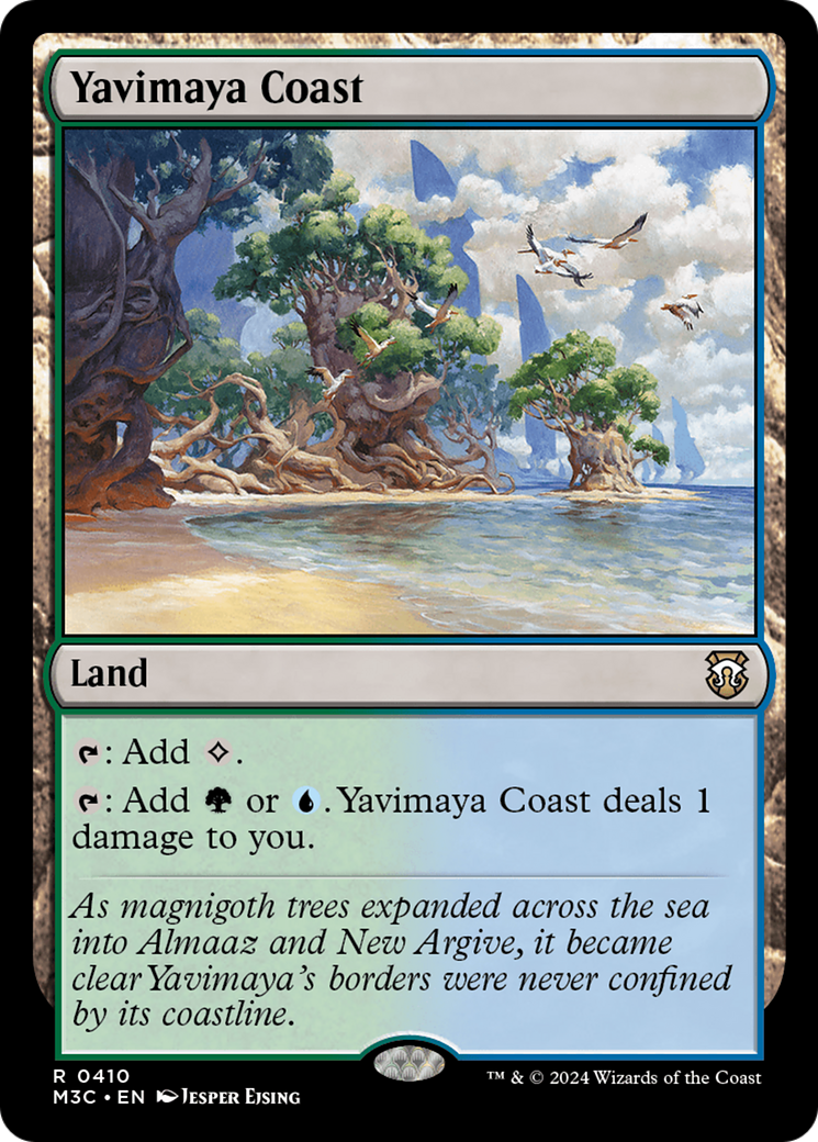 Yavimaya Coast (Ripple Foil) [Modern Horizons 3 Commander] | The CG Realm