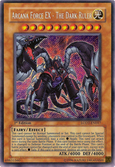 Arcana Force EX - The Dark Ruler [LODT-EN017] Secret Rare | The CG Realm