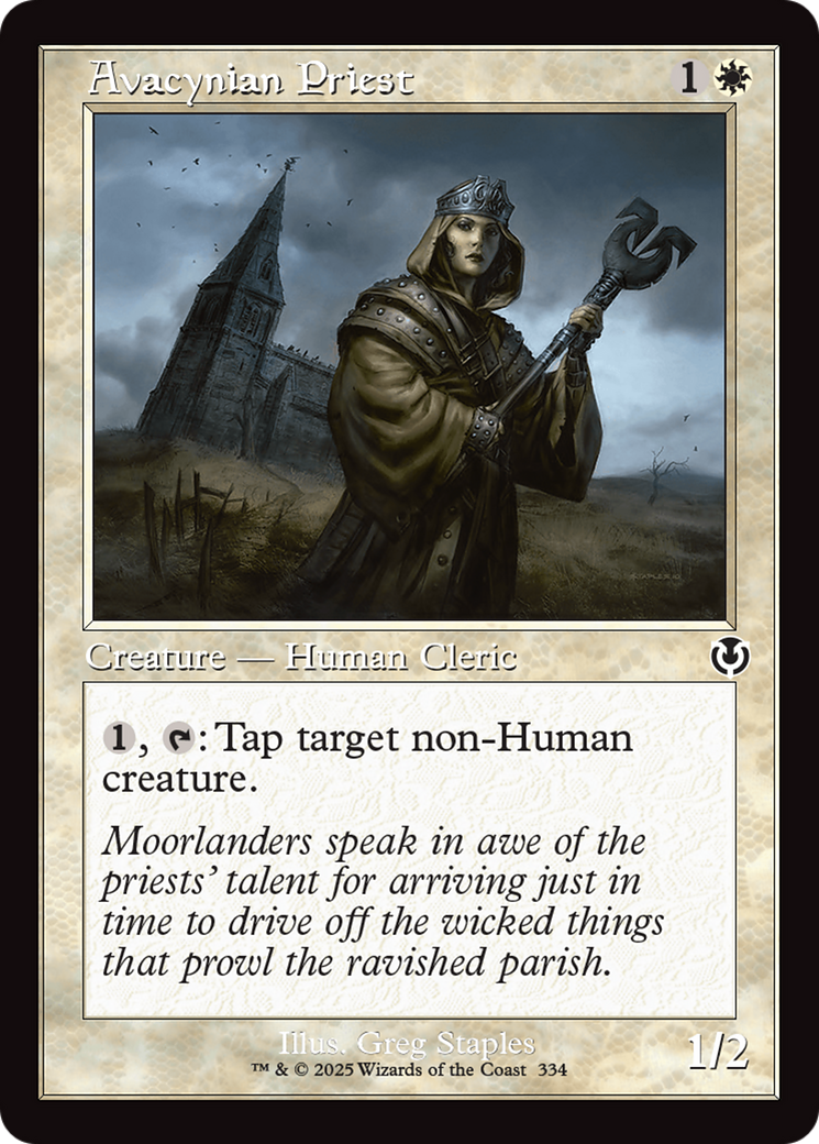 Avacynian Priest (Retro Frame) [Innistrad Remastered] | The CG Realm