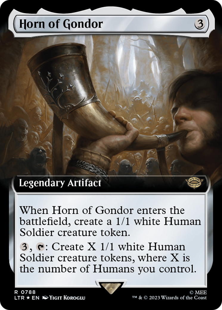 Horn of Gondor (Extended Art) (Surge Foil) [The Lord of the Rings: Tales of Middle-Earth] | The CG Realm