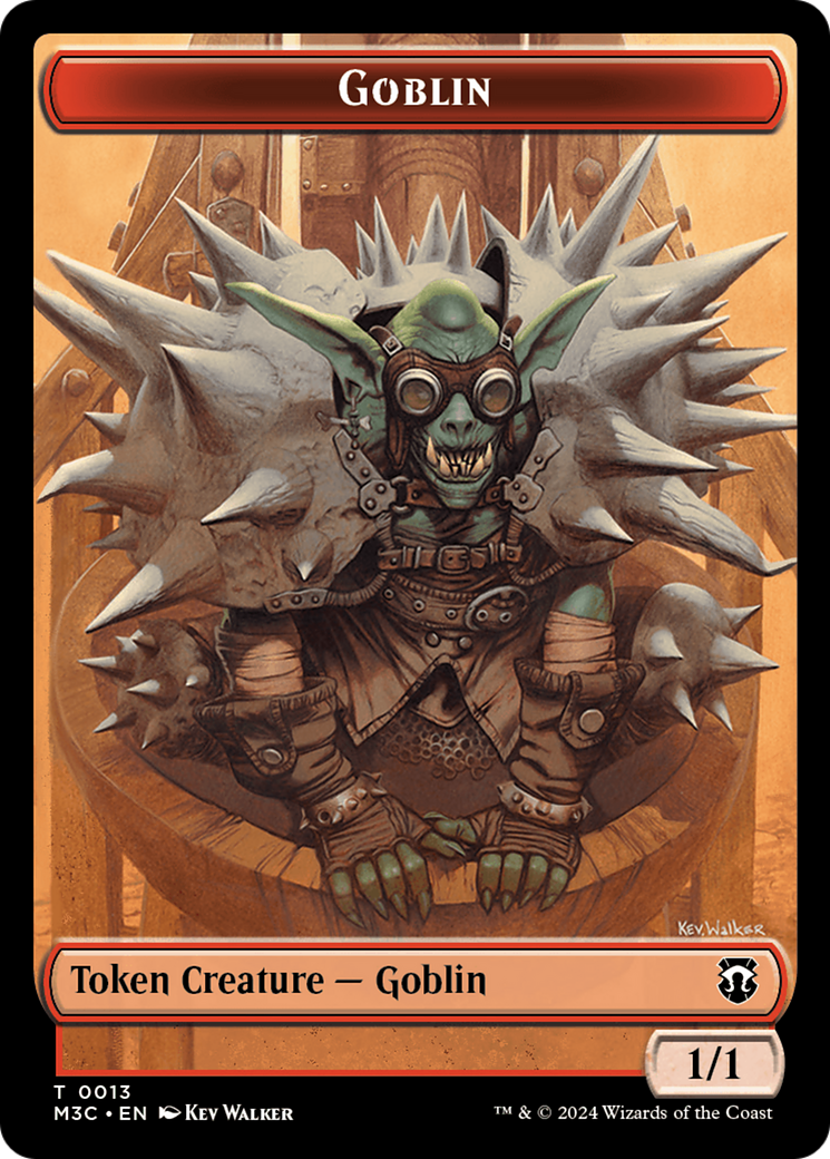 Tarmogoyf // Goblin Double-Sided Token [Modern Horizons 3 Commander Tokens] | The CG Realm