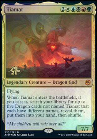 Tiamat [Dungeons & Dragons: Adventures in the Forgotten Realms Prerelease Promos] | The CG Realm