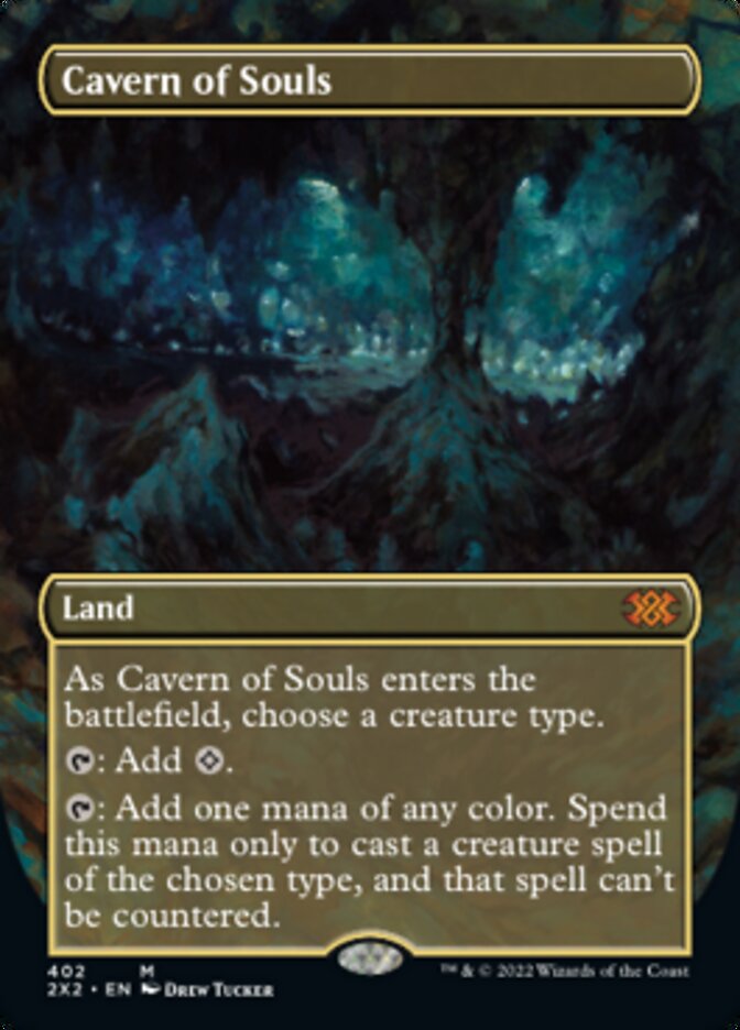 Cavern of Souls (Borderless Alternate Art) [Double Masters 2022] | The CG Realm