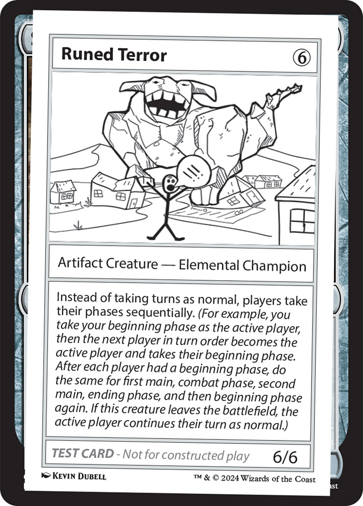 Runed Terror [Mystery Booster 2 Playtest Cards] | The CG Realm