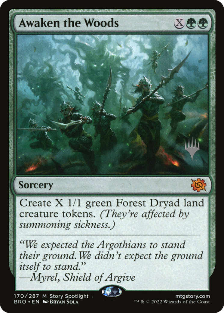 Awaken the Woods (Promo Pack) [The Brothers' War Promos] | The CG Realm