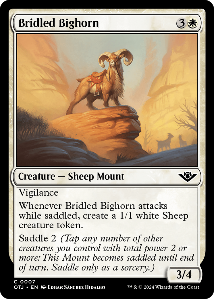 Bridled Bighorn [Outlaws of Thunder Junction] | The CG Realm