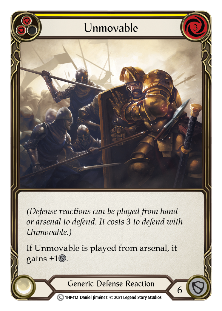 Unmovable (Yellow) [1HP412] (History Pack 1) | The CG Realm