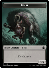 Beast (0010) // Shapeshifter (0008) Double-Sided Token [Modern Horizons 3 Commander Tokens] | The CG Realm