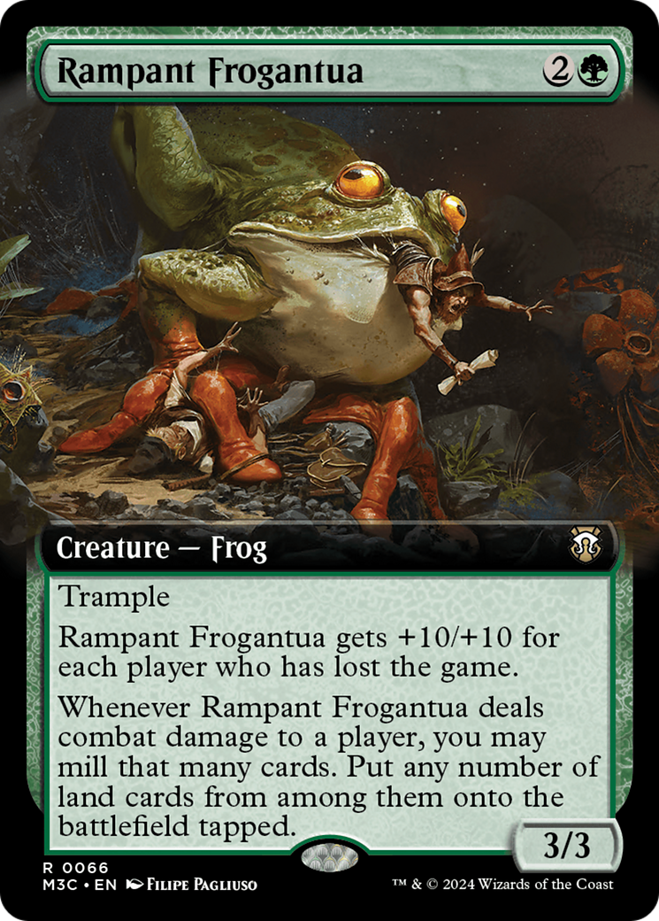 Rampant Frogantua (Extended Art) [Modern Horizons 3 Commander] | The CG Realm