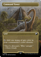 Command Tower // Commander Tower (Borderless) [Jurassic World Collection] | The CG Realm