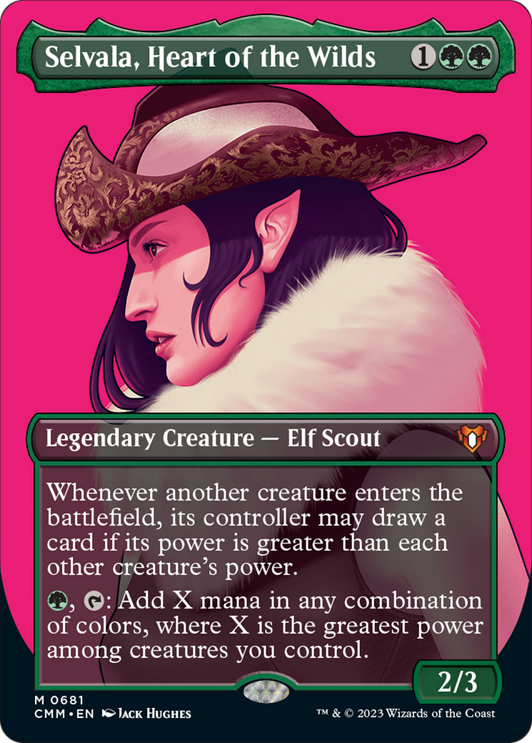 Selvala, Heart of the Wilds (Borderless Profile) [Commander Masters] | The CG Realm