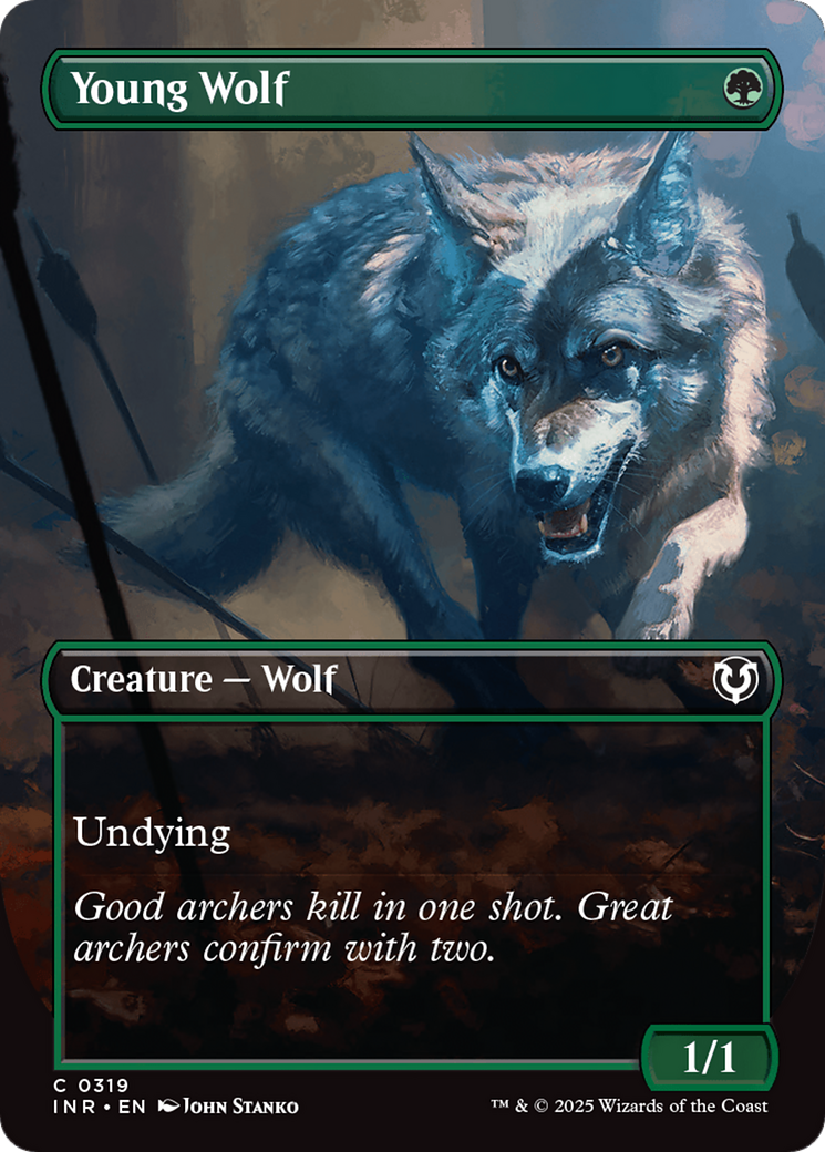 Young Wolf (Borderless) [Innistrad Remastered] | The CG Realm