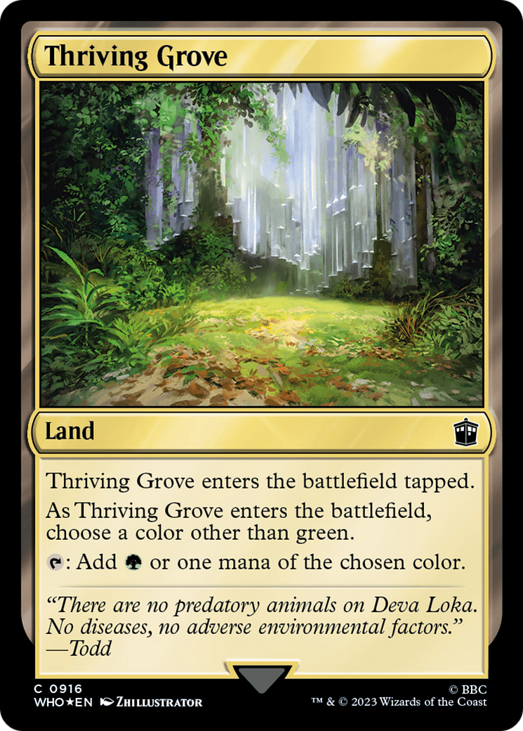 Thriving Grove (Surge Foil) [Doctor Who] | The CG Realm