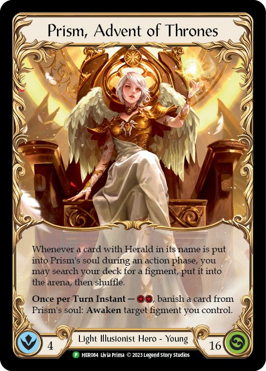 Prism, Advent of Thrones [HER084] (Promo)  Cold Foil | The CG Realm