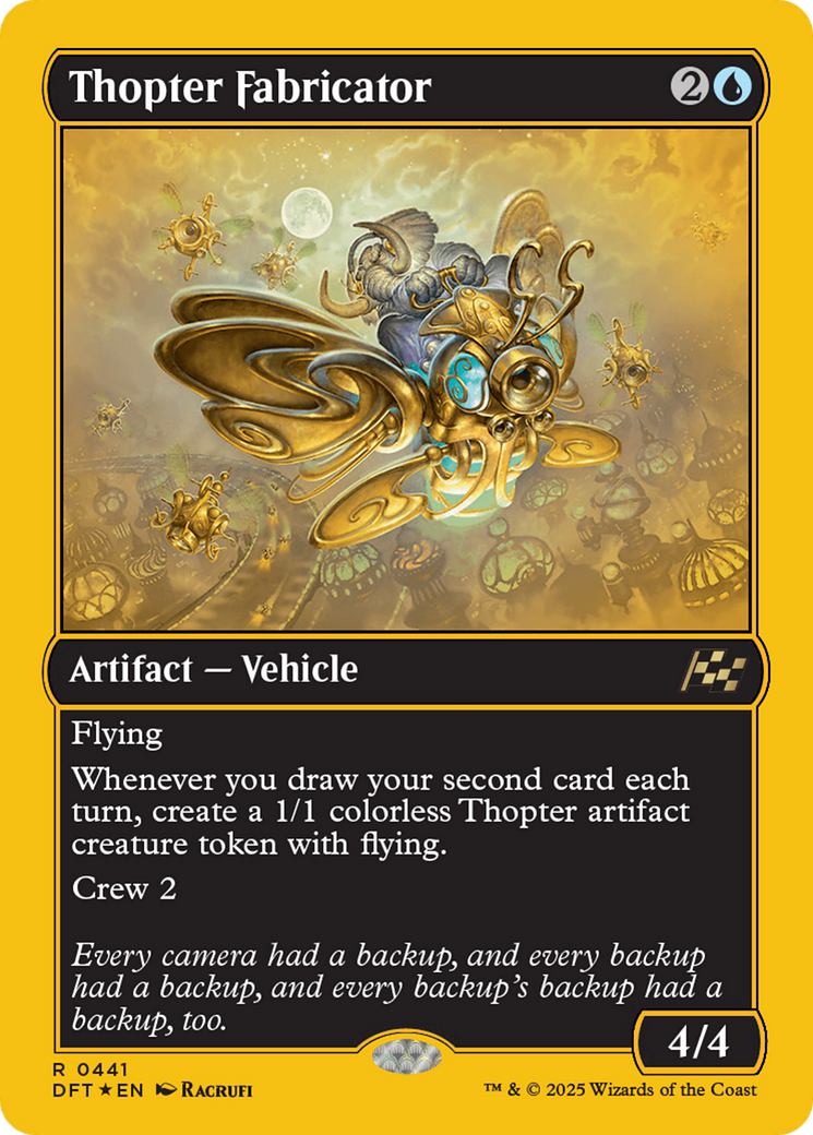 Thopter Fabricator (First-Place Foil) [Aetherdrift] | The CG Realm