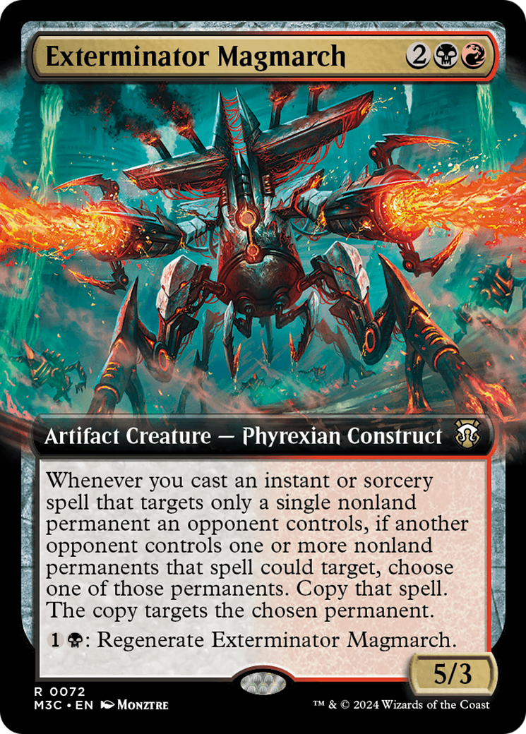 Exterminator Magmarch (Extended Art) (Ripple Foil) [Modern Horizons 3 Commander] | The CG Realm