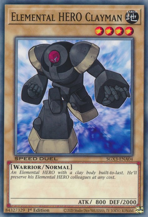 Elemental HERO Clayman [SGX3-ENA04] Common | The CG Realm