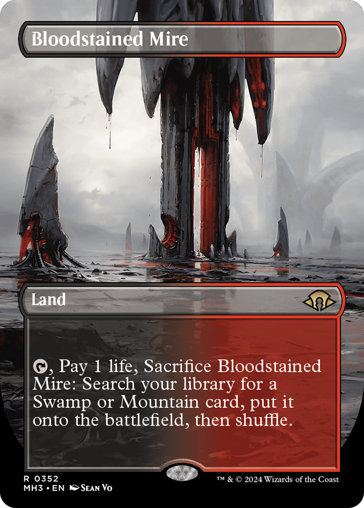 Bloodstained Mire (Borderless) [Modern Horizons 3] | The CG Realm