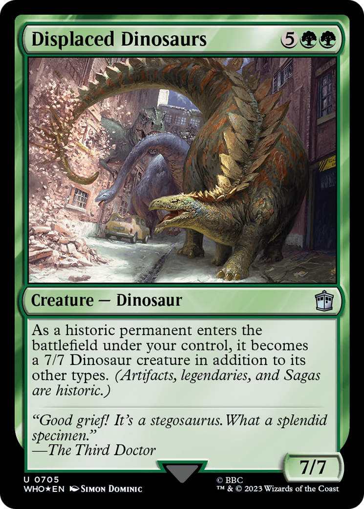 Displaced Dinosaurs (Surge Foil) [Doctor Who] | The CG Realm