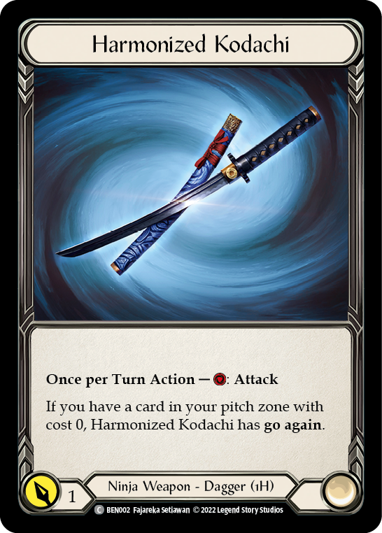 Harmonized Kodachi [BEN002] (Outsiders Benji Blitz Deck) | The CG Realm