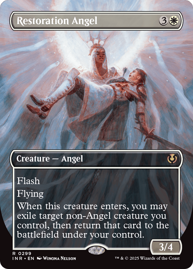 Restoration Angel (Borderless) [Innistrad Remastered] | The CG Realm