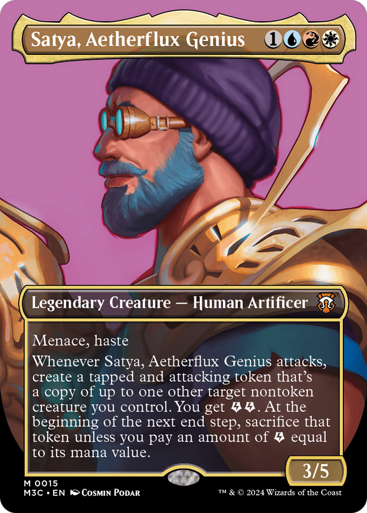 Satya, Aetherflux Genius (Borderless) [Modern Horizons 3 Commander] | The CG Realm