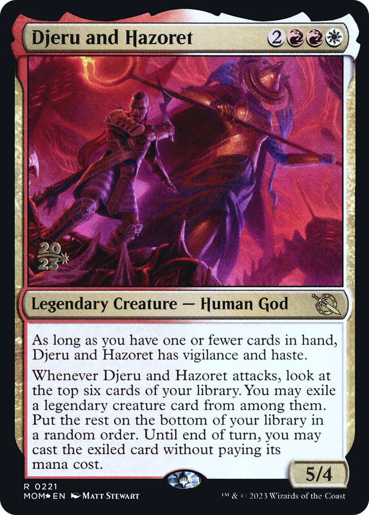 Djeru and Hazoret [March of the Machine Prerelease Promos] | The CG Realm