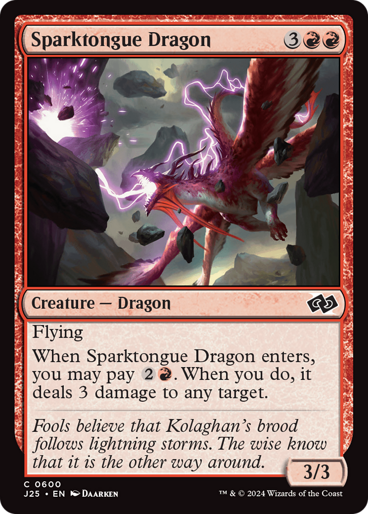 Sparktongue Dragon [Foundations Jumpstart] | The CG Realm