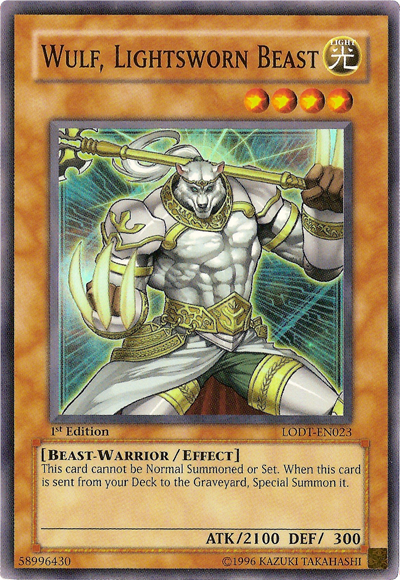 Wulf, Lightsworn Beast [LODT-EN023] Super Rare | The CG Realm