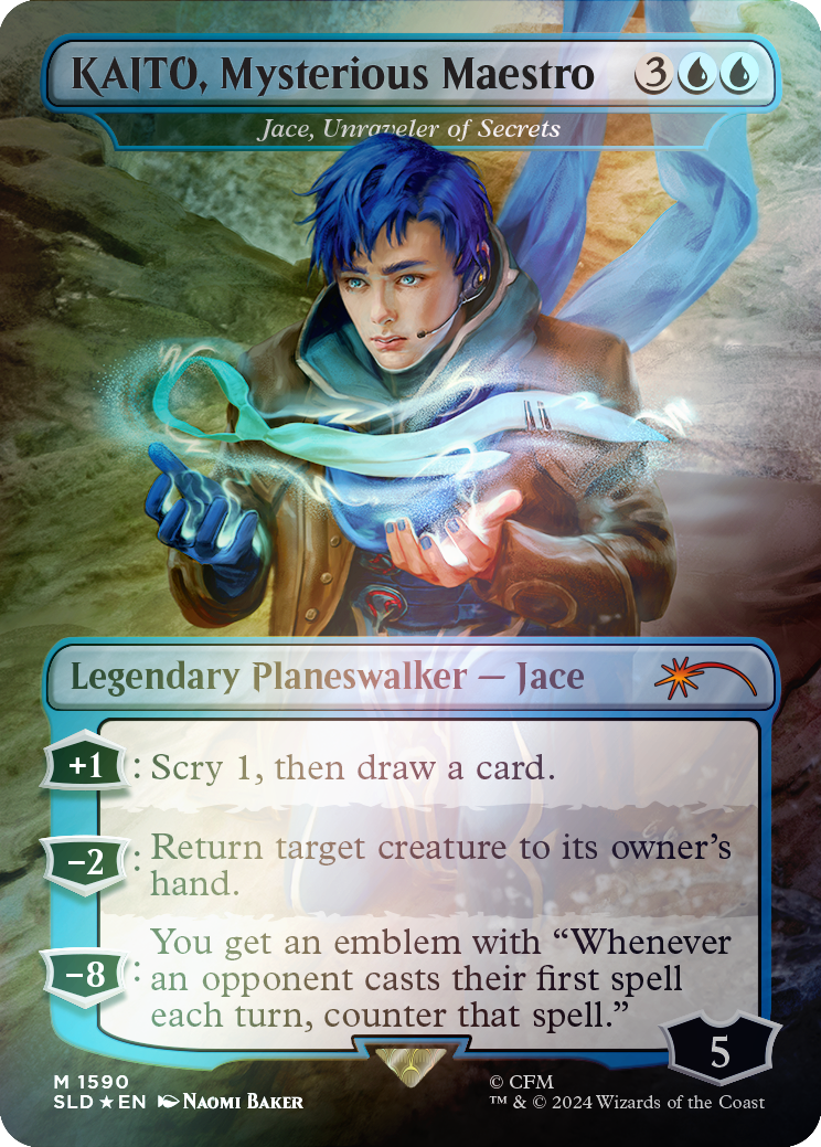 KAITO, Mysterious Maestro - Jace, Unraveler of Secrets (Rainbow Foil) [Secret Lair Drop Series] | The CG Realm