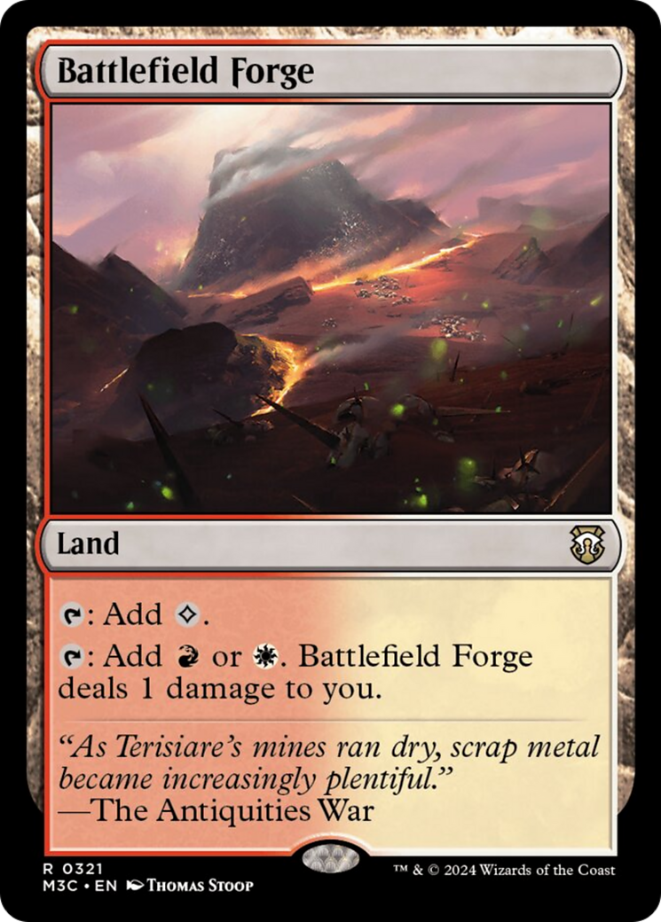 Battlefield Forge (Ripple Foil) [Modern Horizons 3 Commander] | The CG Realm