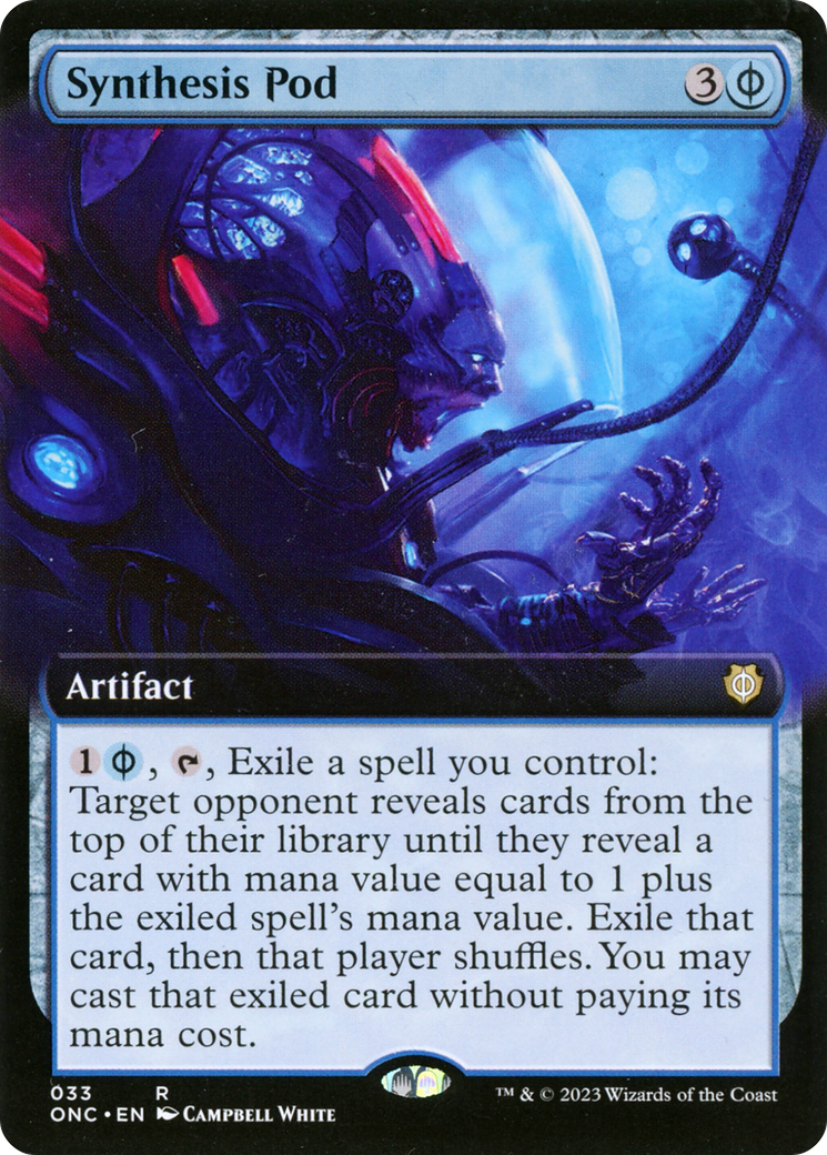 Synthesis Pod (Extended Art) [Phyrexia: All Will Be One Commander] | The CG Realm