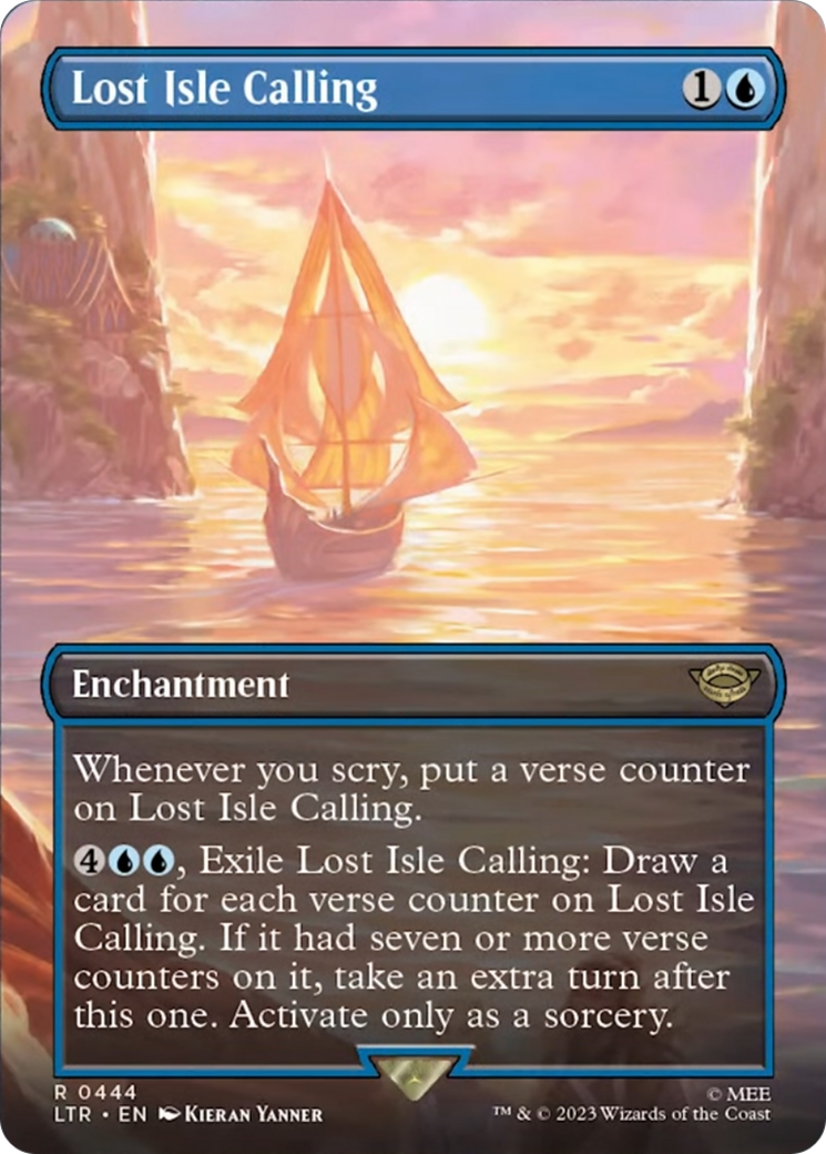 Lost Isle Calling (Borderless Alternate Art) [The Lord of the Rings: Tales of Middle-Earth] | The CG Realm