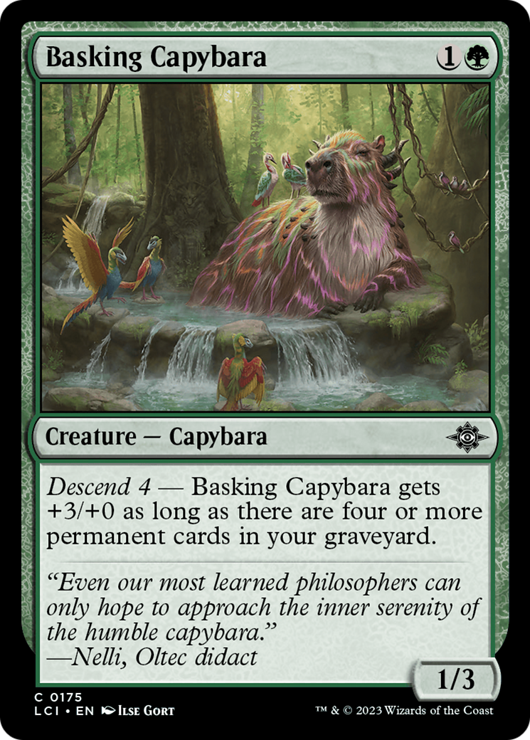 Basking Capybara [The Lost Caverns of Ixalan] | The CG Realm