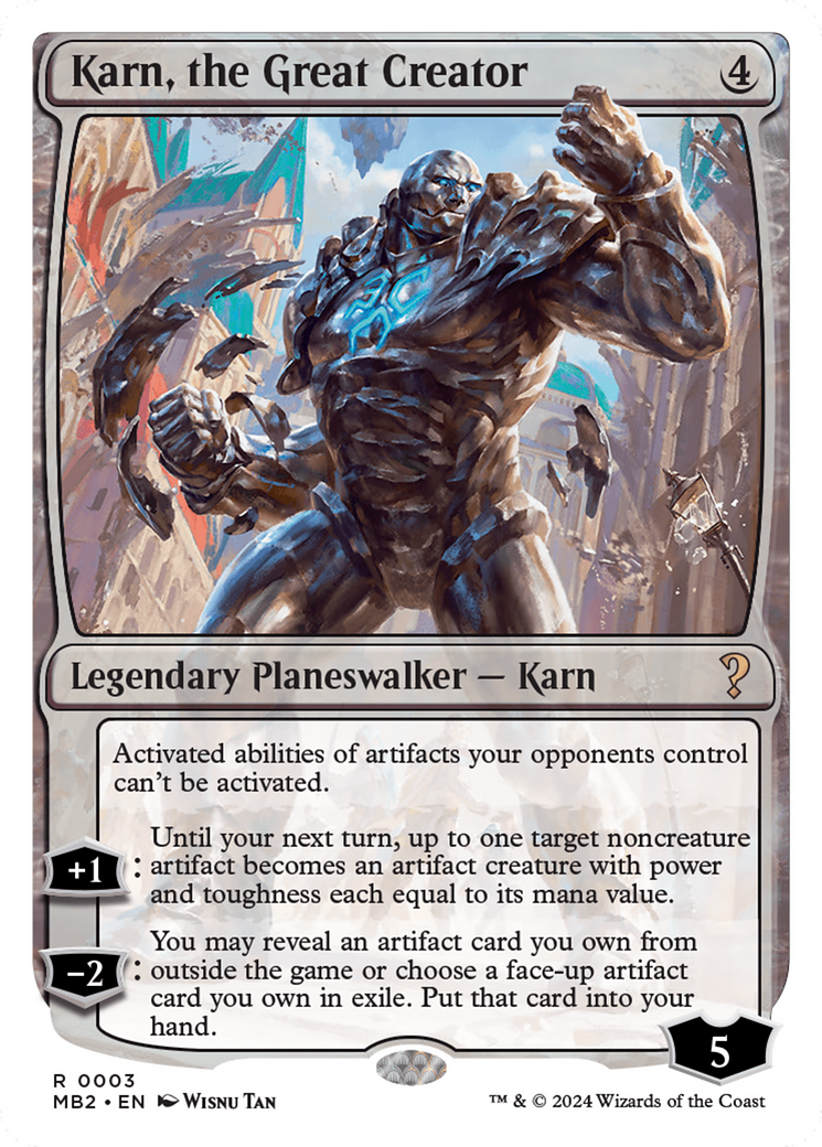 Karn, the Great Creator (White Border) [Mystery Booster 2] | The CG Realm