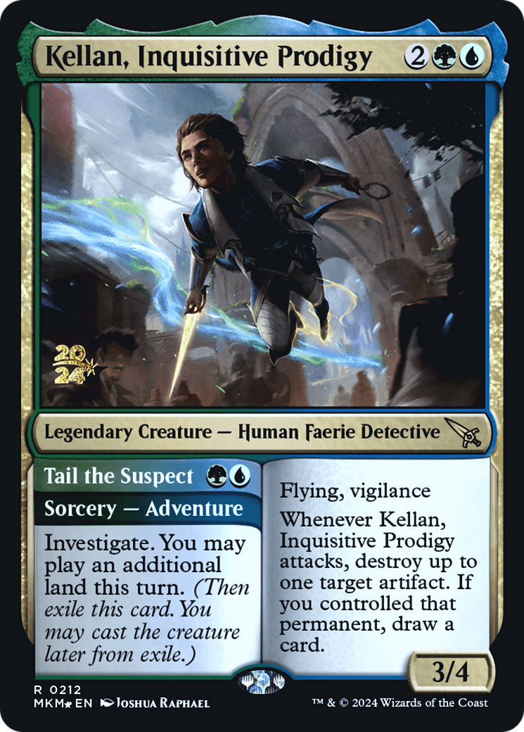 Kellan, Inquisitive Prodigy [Murders at Karlov Manor Prerelease Promos] | The CG Realm