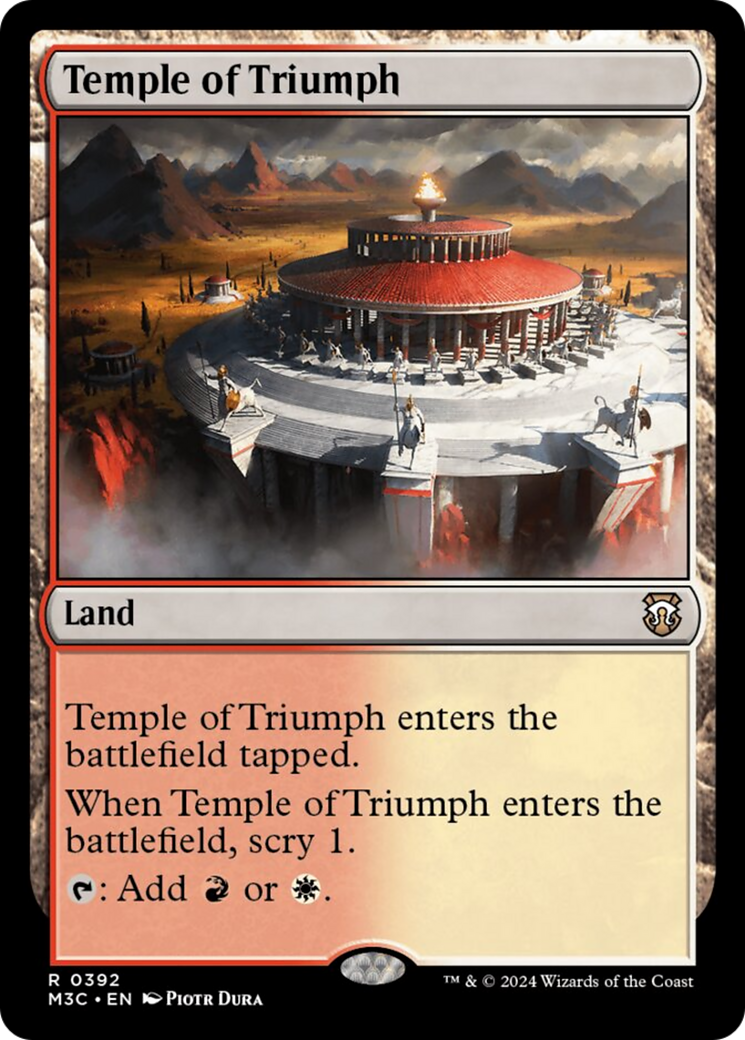 Temple of Triumph (Ripple Foil) [Modern Horizons 3 Commander] | The CG Realm