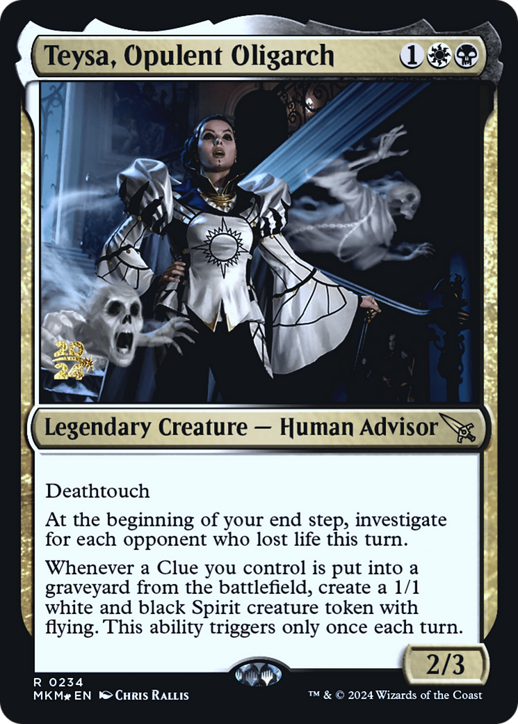 Teysa, Opulent Oligarch [Murders at Karlov Manor Prerelease Promos] | The CG Realm