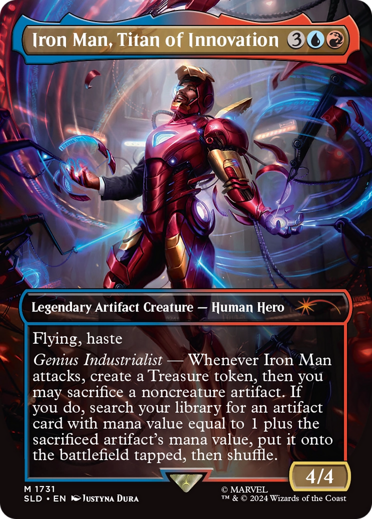 Iron Man, Titan of Innovation (Rainbow Foil) [Secret Lair Drop Series] | The CG Realm