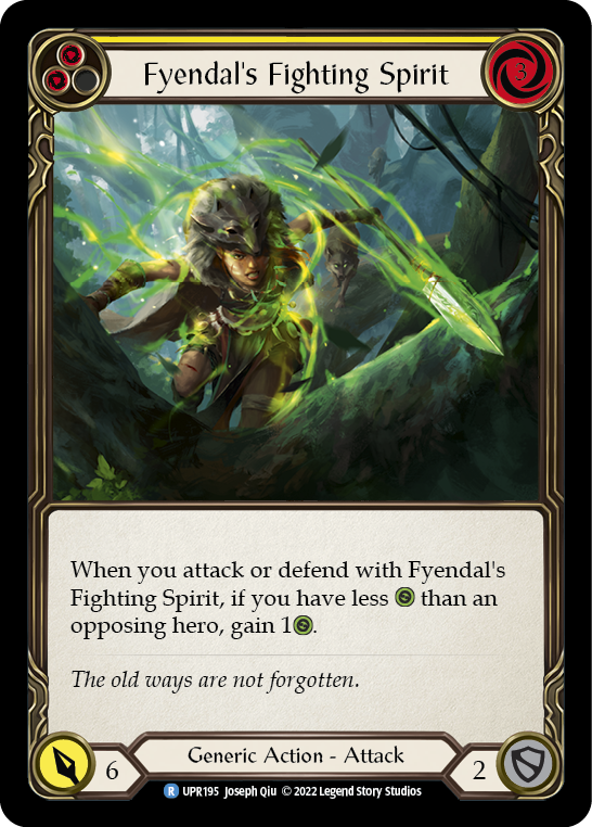 Fyendal's Fighting Spirit (Yellow) [UPR195] (Uprising) | The CG Realm